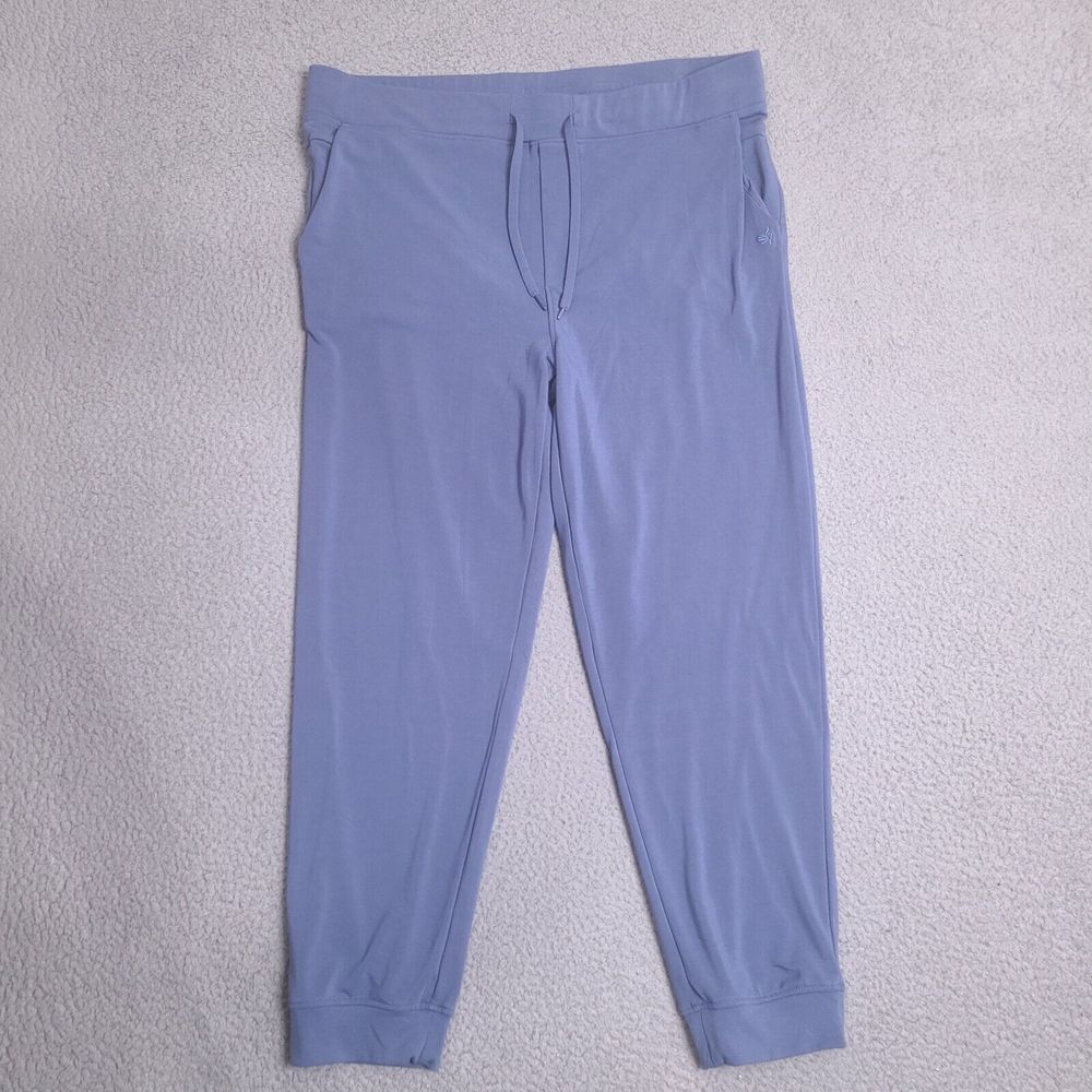 Cozy Earth Mens Bamboo Jogger Pants 2XL Blue Drawstring‎ Lounge EUC